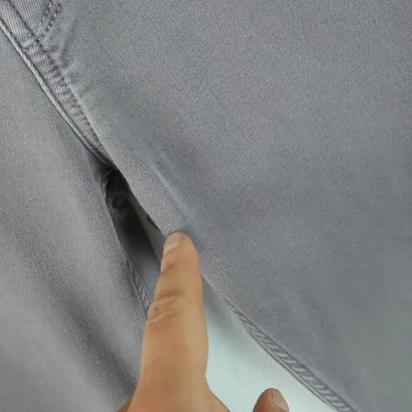 Paige Jeans Mens 32 Gray Lennox Slim Tapered 33 x 27 Actual Stretch Indie Sleaze - Picture 6 of 11